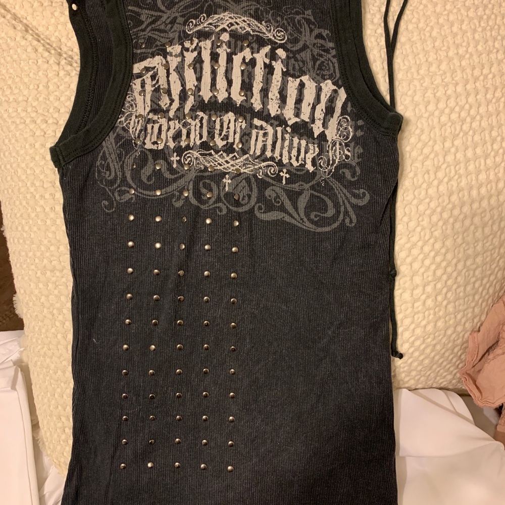 Black Affliction design tank top
